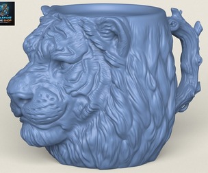 Tiger Head Stylized Mug