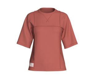 Girls Crew Neck Contrast Piping T-Shirt With Patch | Marvelous / Clo3d / obj / fbx