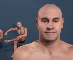 Stylized Western Muscular Male Character   Rigged and Game Ready