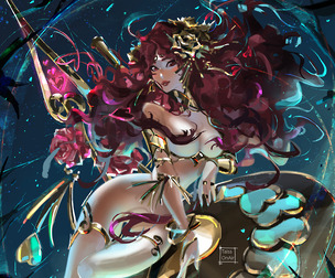 Aphrodite enters the war! Hades game fanart.