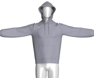 Men Basic Hoodie - T Pose | Marvelous / Clo3d / obj / fbx