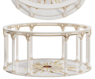 Luxury Classical Rotunda Pavilion – Ornate Columns Marble Floor
