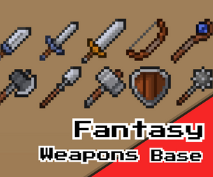 Fantasy Weapons Pack – Base Set (16x16)