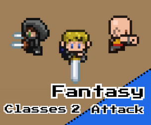 Fantasy Classes Combat Pack Vol.2 – Paladin, Assassin, Monk (16x16)