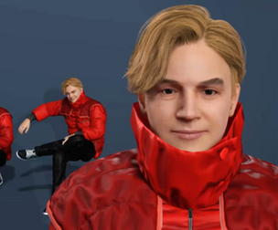 3D CharacterStylized Male in Red Puffer Jacket  Rigged
