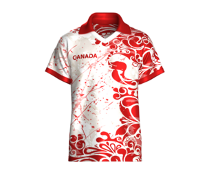 Men Canada Floral Splatter Sublimated Sports Jersey | Marvelous / Clo3d / obj / fbx