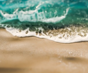 Beach Waves and White water
