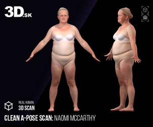 Clean A Pose 3D Scan | Thelma Tigger Underwear