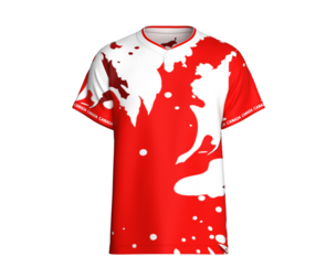 Men Single Button Henley Neck Sublimated Canada Jersey | Marvelous / Clo3d / obj / fbx