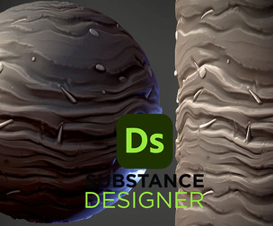 Stylized Beach Dark Sand