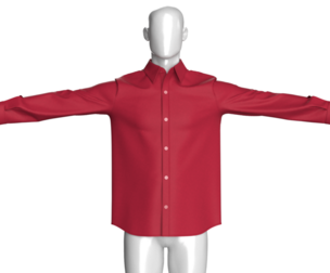 Men Basic Formal Shirt - T Pose | Marvelous / Clo3d / obj / fbx