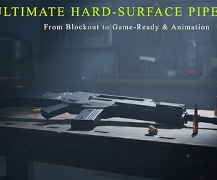 Realistic Aircraft Weapon – High poly to Game-Ready Asset / 3D Model + Full Tutorial