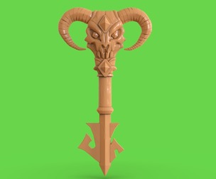 Stylized Demon Key
