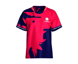 Men Navy And Crimson Abstract Canada Soccer Jersey | Marvelous / Clo3d / obj / fbx