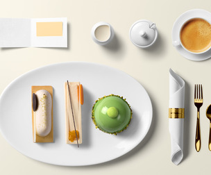 Kitchen PSD Mockup Templates, Editable PSD Gastronomic, Isolated Food Elements