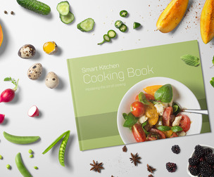 Kitchen PSD Mockup Templates, Editable PSD Gastronomic, Isolated Food Elements
