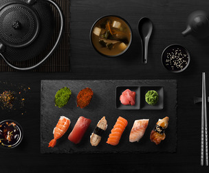 Kitchen PSD Mockup Templates, Editable PSD Gastronomic, Isolated Food Elements