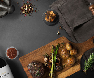 Kitchen PSD Mockup Templates, Editable PSD Gastronomic, Isolated Food Elements