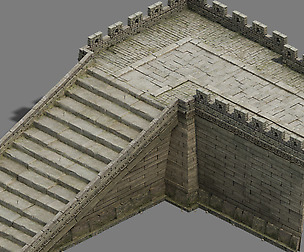 City Gate - Wall - Wall - Stairs