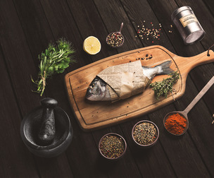 Kitchen PSD Mockup Templates, Editable PSD Gastronomic, Isolated Food Elements