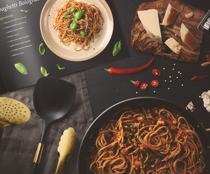 Kitchen PSD Mockup Templates, Editable PSD Gastronomic, Isolated Food Elements