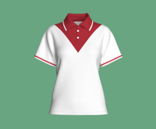Girls Blaze Chevron Polo Shirt | Marvelous / Clo3d / obj / fbx