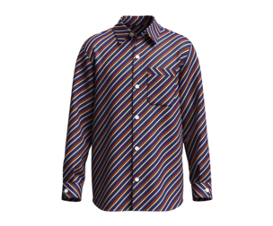 Men Multi-Color Diagonal Striped Casual Shirt | Marvelous / Clo3d / obj / fbx