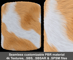 Two Colors Long Fur With Shade Substance Material