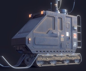 SnowCat Futuristic Vehicle