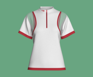 Girls Half-Zip Athletic Performance Tshirt | Marvelous / Clo3d / obj / fbx