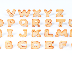 Letter Biscuit Cookie Baked