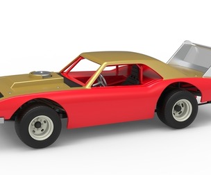 Vintage Semi-Late Model Stock Car Scale 1:25