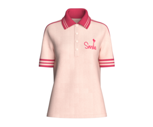 Girls Side-Striped Printed Polo Shirt | Marvelous / Clo3d / obj / fbx