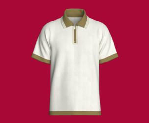 Men Classic Zip Polo Shirt | Marvelous / Clo3d / obj / fbx