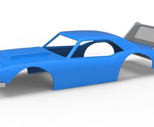 Shell of Vintage Semi-Late Model Stock Car Scale 1:25