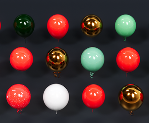 Christmas decoration balloon