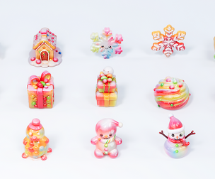 Snowman Snowflake Snowhouse Candy