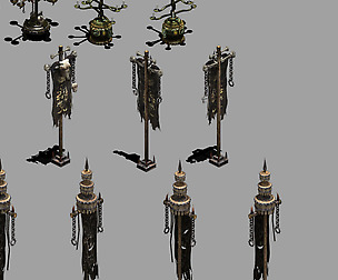 House flagpole - candlestick