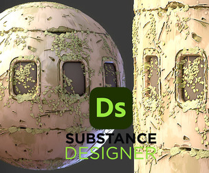 Stylized Old Damaged Wall