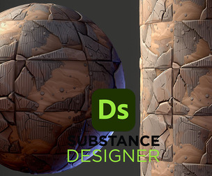 Stylized Broken Concrete Slabs
