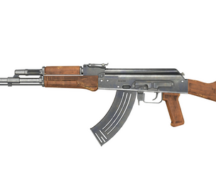 Classic AK-47 Assault Rifle - Realistic Game-Ready PBR Asset