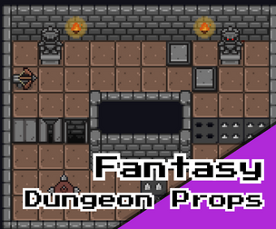 Dungeon Props – Mechanics & Traps (16×16)