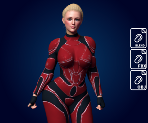 Realistic Detailed Sci-Fi Woman - Silvi