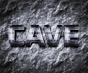 Cave PSD Fully Editable Text Effect. Layer Style PSD Mockup Template