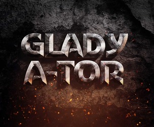 Gladyator PSD Fully Editable Text Effect. Layer Style PSD Mockup Template