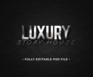 Luxury PSD Fully Editable Text Effect. Layer Style PSD Mockup Template