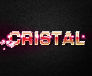 Cristal PSD Fully Editable Text Effect. Layer Style PSD Mockup Template