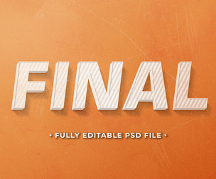 Final PSD Fully Editable Text Effect. Layer Style PSD Mockup Template