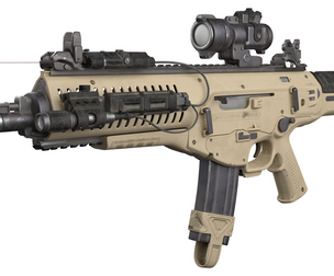 Modern Beretta ARX160 Assault Rifle - Tactical PBR Game Asset