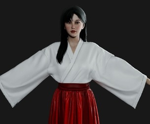 Sakura Miko Outfit Character - 3D Model Character